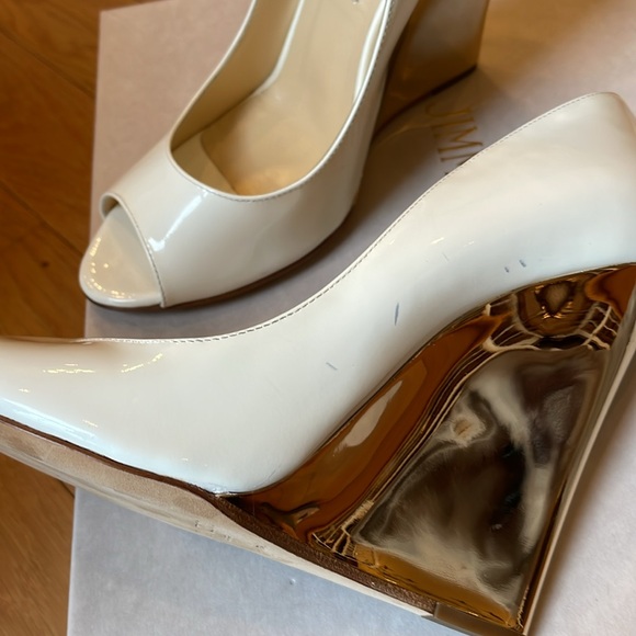 NWOT Jimmy Choo wedge peep toe shoes - Picture 9 of 9